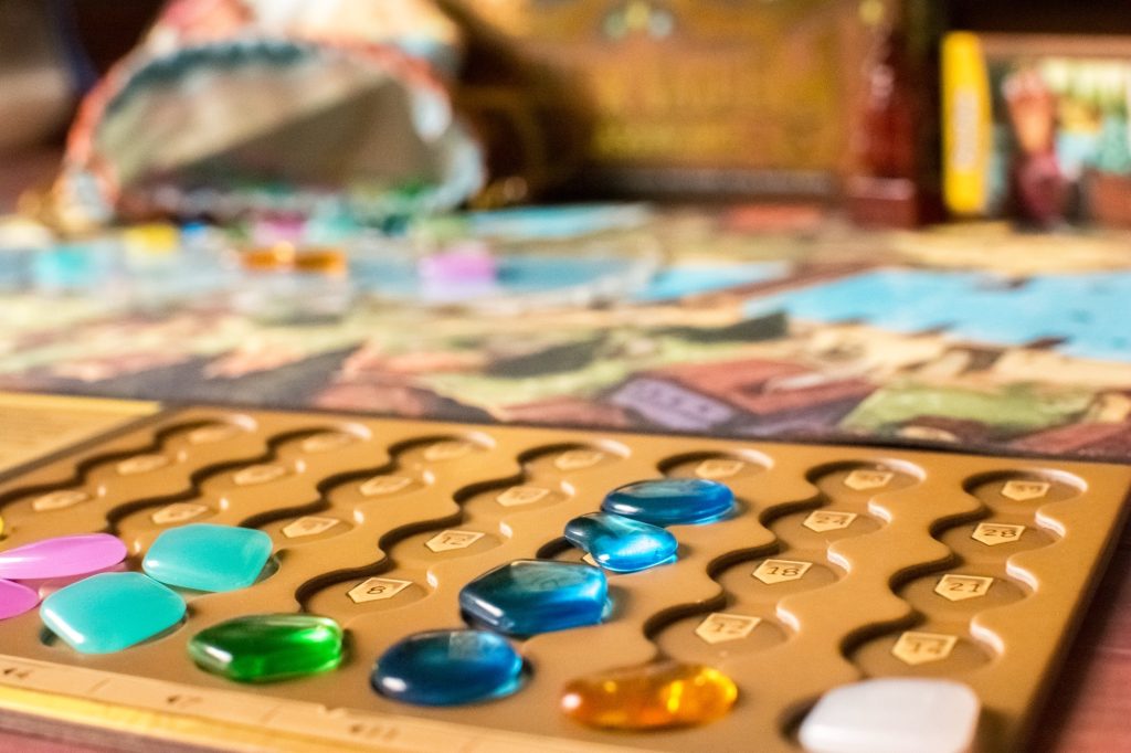 River Valley Glassworks board game components and gameplay